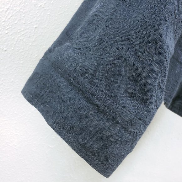 Coldwater Creek Women's Navy Embroidered Button Down Light Weight Coat Jacket - Picture 6 of 13